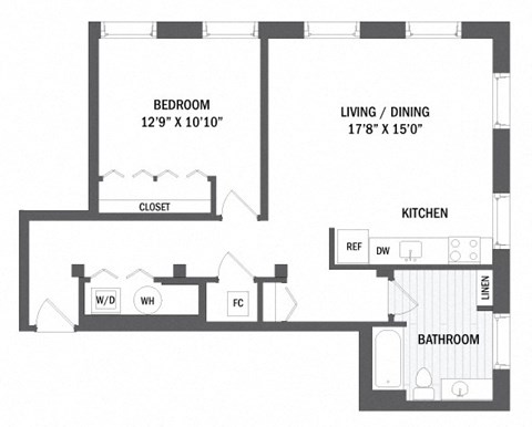 Floor plan at Jack Flats by Windsor, Massachusetts, 02176